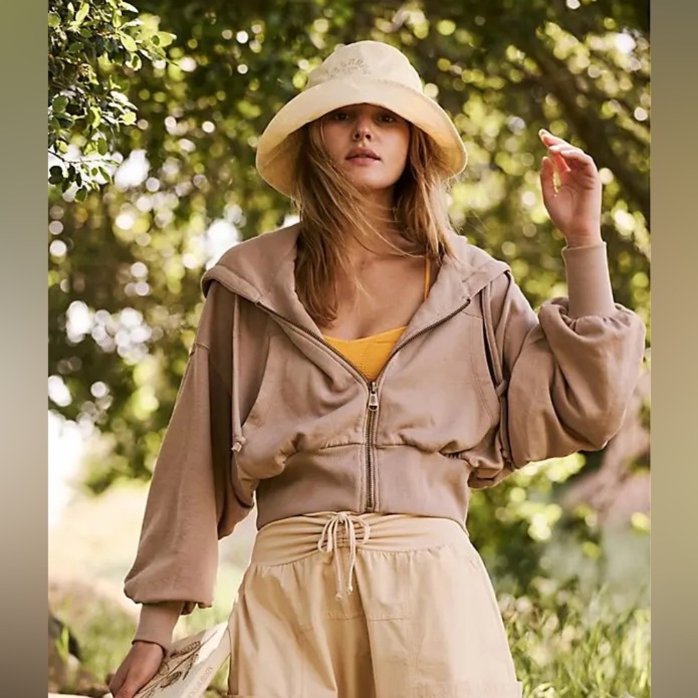 Free People Low Key Zip Up